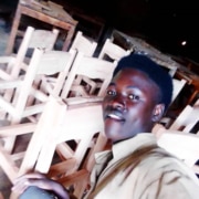 Former street boy now making chairs in college