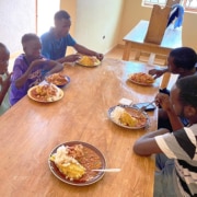 A lunch for street boys