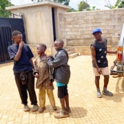 Street children arrive at Homes of Promise