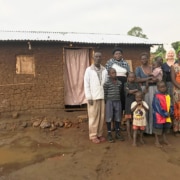 Visiting a family in Kayunga