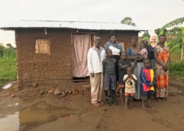 Visiting a family in Kayunga