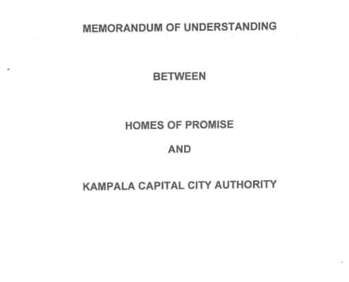 Memorandum of understanding - NGO Uganda - 2022