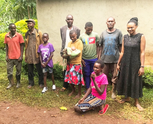 Visiting Denis' family in Bumbo near Kenya