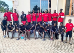 New T-shirts for our former street children