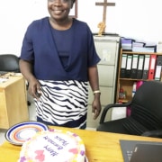 A birthday cake for one of our charity workers