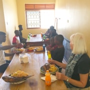 New Years Day lunch in Uganda