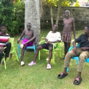 Five of the boys at George's Place in Uganda