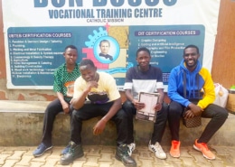 Former street children now at college