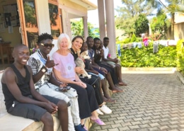 A German lady visiting the charity
