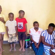 A refugee family from DRC
