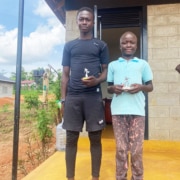 Boys from the charity awarded for their football skills