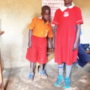 Two Ugandan school children