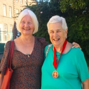 Jane with Sue Parks in Exeter