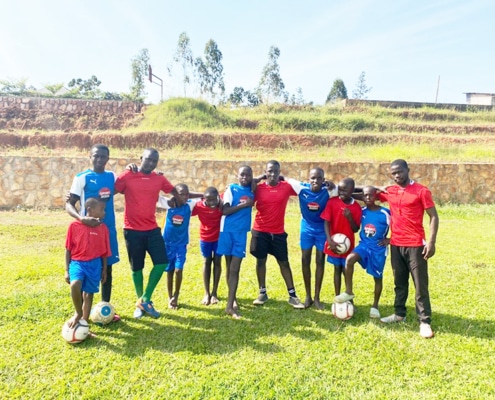 Street children of Kampala now at football