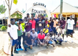 Boys from George's Place at the equator