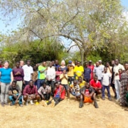 Boys and staff from Homes of Promise and Lake Mburo camp