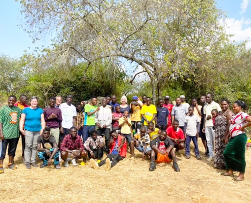 Boys and staff from Homes of Promise and Lake Mburo camp