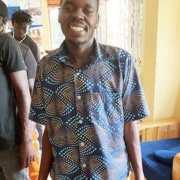 A shirt made by a former street child of Kampala