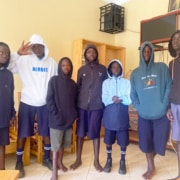 Donated jumpers arrived in Uganda from the UK