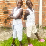 Two children at Homes of Promise charity