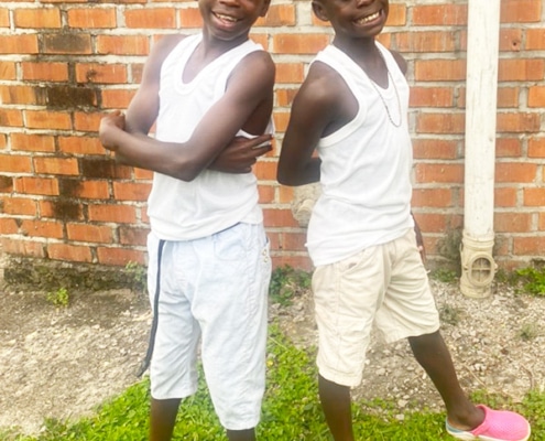 Two children at Homes of Promise charity