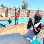 Boys from Homes of Promise at the pool