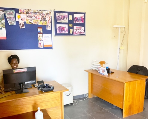 The new charity office in Kampala