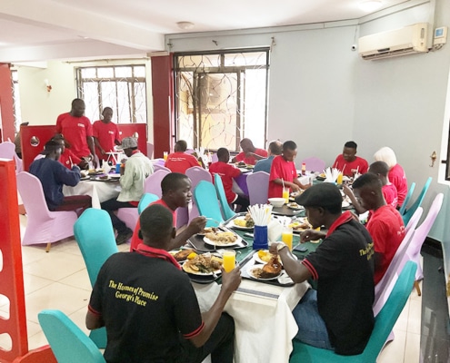 Christmas lunch at 2K restaurant in Kampala