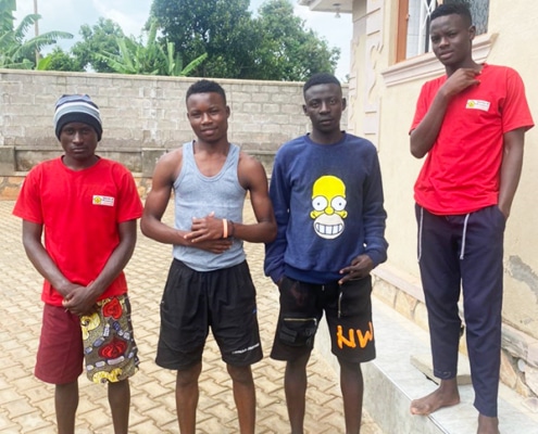 Four of the older boys at George's Place