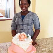 Birthday celebrations for one of the Homes of Promise charity workers