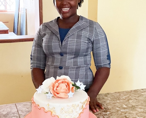 Birthday celebrations for one of the Homes of Promise charity workers