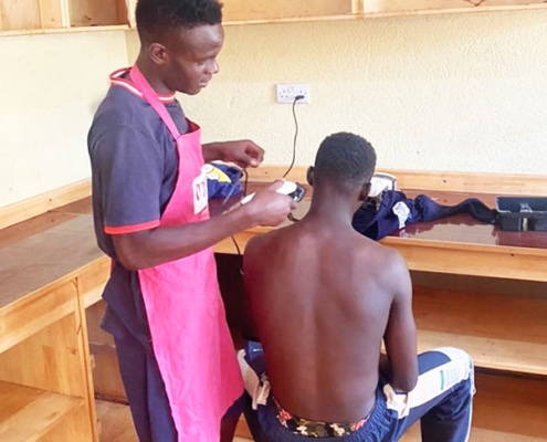 Former homeless boy now a barber