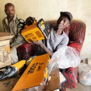 Donated electrical equipment delivered