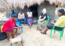 A former street boy with his family