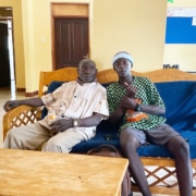 Former street child reunited with his father