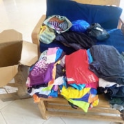 Donated clothes arrive in Uganda from the UK