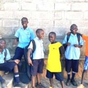 Street children from Kampala now at school