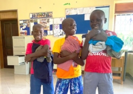 Street children in Uganda arrive at the charity