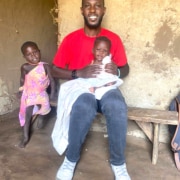 Tresor and baby Jane in Wakiso