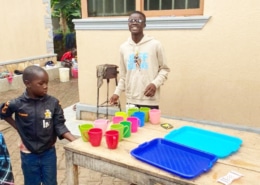 Cooking at the charity