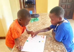Boys playing together at George's Place