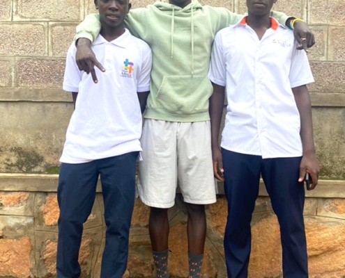 Three former street boys now working