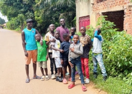 Boys from the charity go swimming