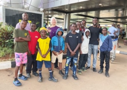 Meeting Jane on her return to Uganda