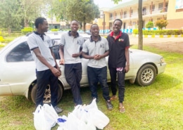 Three boys from the streets of Kampala now at college