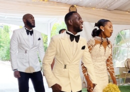 Tresor and Soleil at their wedding