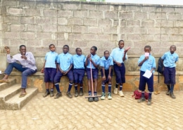 Boys at Homes of Promise charity in their school uniforms