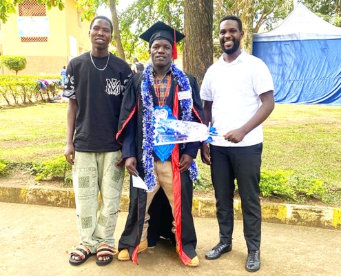 Former homeless boy graduating from college