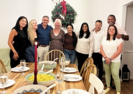 Jane meeting with friends and supporters of the charity