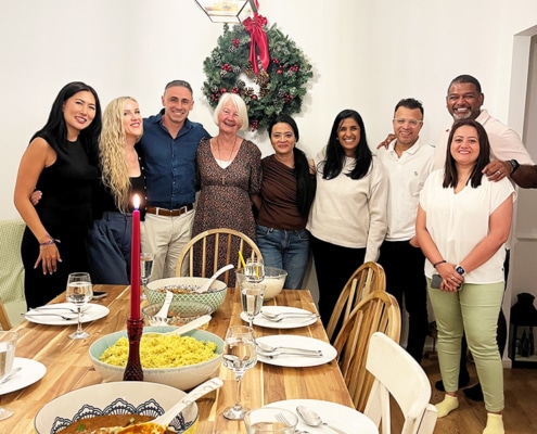 Jane meeting with friends and supporters of the charity